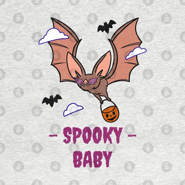 Spooky baby bat halloween by Mplanet